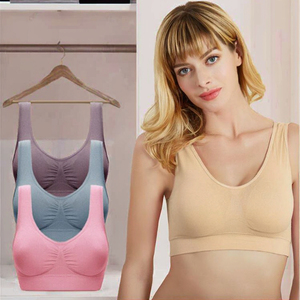 Soutiens-<span class=keywords><strong>gorge</strong></span> écologiques sans armatures pour femmes, tailles S-6XL, grande taille, sexy, dos nu, sans couture, en maille, rembourrés, sans armatures, push-up, <span class=keywords><strong>soutien</strong></span>-<span class=keywords><strong>gorge</strong></span> à armatures, uni - Product Image 3