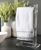 Stockage de serviette de doigt de luxe support suspendu présentoir acrylique porte-serviettes pour salle de bain et cuisine