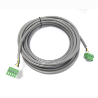 Bloc de bornes de câble PVC pré-câblé AWM 2464 22AWG 300V 80C VW-1 FT1 à 5 conducteurs avec connecteur à vis pour applications domestiques certifiées IP67