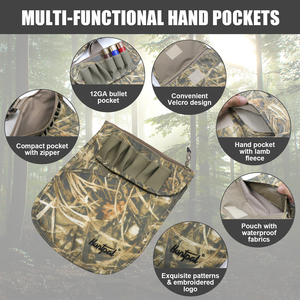 Gilet d'oiseaux aquatiques léger de camouflage de prairie avec poches de poche de canard pour l'utilisation de tir de chasse et de pêche - Product Image 3