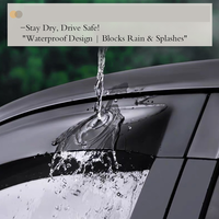 Visera para Ventana de Coche, Protector de Lluvia, Deflector de Viento, Protector de Ventana Lateral con Cinta Adhesiva 3M, Accesorios Originales para Automóviles