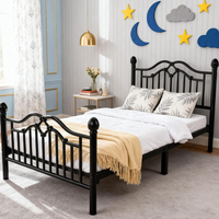 Cadre de lit en acier au design métallique moderne et élégant Vista avec rangements, couleur personnalisable et écologique pour dortoir et appartement
