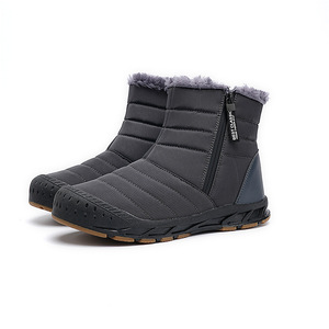Stivali <span class=keywords><strong>da</strong></span> <span class=keywords><strong>Neve</strong></span> Invernali alla Moda per <span class=keywords><strong>Uomo</strong></span>, Scarpe Casual <span class=keywords><strong>da</strong></span> Esterno Calde con Suola Morbida e Confortevole per Camminare - Product Image 3