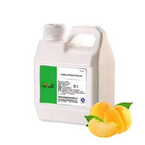 Yellow Peach Flavor Liquid Fruit Essential Supplier for Food Biscuits Drinks Beverage Sweets Dessert