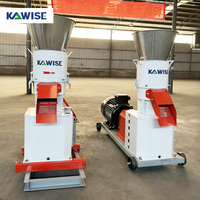 Nouvelle machine à granulés d'aliments pour animaux Kawise à entraînement par rouleaux, 200-2000 kg/h, pour volailles, porcs, bovins