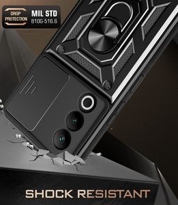 Custodia Protettiva Antiurto per Fotocamera con Anello Metallico e Supporto per OnePlus Nord CE4 5G CE4 <span class=keywords><strong>Lite</strong></span> - Product Image 2