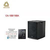 Système audio PA CA-44 passif 3 voies 300W RMS en bois Seer, enceintes colonne IP avec moniteur LCD pour mosquée, montage mural, boîtier en aluminium