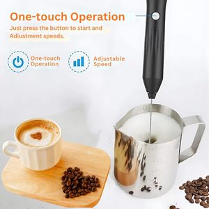 3-Speeds USB Charging Milk Frother Portable Electric Automatic Coffee <b>Maker</b> With Milk Frother - Product Image 4