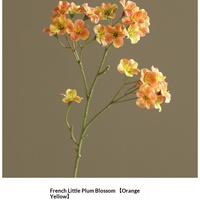 Bouquet de fleurs artificielles en soie style rustique, petites fleurs de Paulownia et de prunier, pour la décoration de la maison, de la cuisine, du salon et de la table à manger