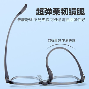 Monturas de gafas Kingshine Square TR-90 para niños, adolescentes y estudiantes, ultraligeras, cómodas, de marco completo, con lentes acrílicas que bloquean la luz azul. - Product Image 5