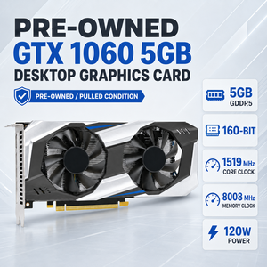 Carte graphique GTX 1060 5 Go GDDR5 160 bits, double ventilateur, GPU de jeu 4K pour PC de bureau, composants informatiques, 5G 5 Go GDDR5 VRAM sur 160 bits - Product Image 3