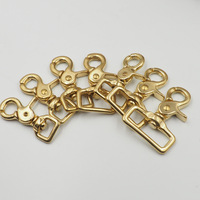 Crochets à fond carré en laiton massif de 14mm 17mm 20mm 25mm 32mm 38mm petit triangle, boucle pour chien, boucles à crochet pour mousqueton pour animaux de compagnie