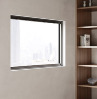 Fenêtre fixe en aluminium avec panneau scellé sécurisé et verre flottant transparent, profilé en aluminium, très populaire pour les immeubles de bureaux