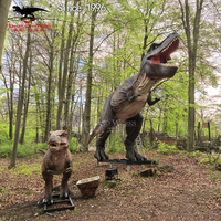 Modèle de dinosaure T-Rex animatronique pour équipement de parc, dinosaure réaliste