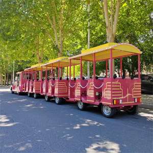 Paseo en tren eléctrico de alta calidad para niños para Parque de Atracciones centro comercial centro de negocios batería de acero fábrica venta completa - Product Image 4