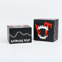 Gorra de béisbol impresa personalizada, sombrero, caja de embalaje de cartón, superficie mate de estilo clásico negro con proceso de lámina dorada y plateada.