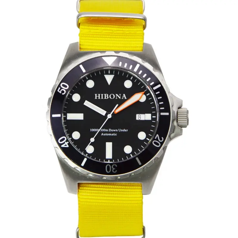 Оптовая продажа браслеты из нержавеющей стали высокого качества 10 АТМ водонепроницаемые часы настроить Дайвинг автоматические мужские часы