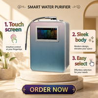 Ioniseur d'eau alcaline électrique Kangen Factory avec plaques en titane et platine, purificateur d'eau domestique à 8 pièces monté sur robinet