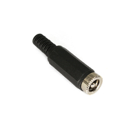 Connecteurs d'alimentation cc de bonne qualité 2.5mm X 5.5mm prises femelles cc en ligne JA5525 Type d'assemblage prises cc connecteurs jack baril