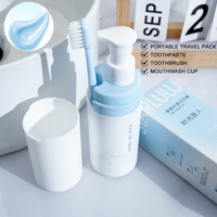 Dentifrice blanchissant personnalisé aux probiotiques, formule gel transparente, perle biologique, blanchiment naturel, dentifrice premium en flacon pompe personnalisé