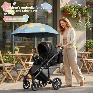En stock, poussette pour animaux de compagnie avec motif Tinker Bell, <span class=keywords><strong>parapluie</strong></span> anti-UV UPF 50+, protection contre la pluie ou le soleil pour poussette - Product Image 2