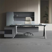 Bureau de direction conçu par des designers, style moderne minimaliste, en bois, nouveau modèle LBZ628, peinture écologique, luxe léger, premium