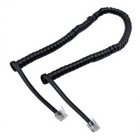Elektronisches Spiral-Telefonkabel mit Zugentlastungsstopper, JST 4P, 1,25 mm Rastermaß, PVC-Isolierung, blanker Kupferleiter, kundenspezifisch