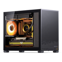 Boîtier PC Micro ATX JON-SBO D32 STD avec panneau latéral en verre trempé, supportant le refroidissement liquide 240 mm, mini-tour pour jeux