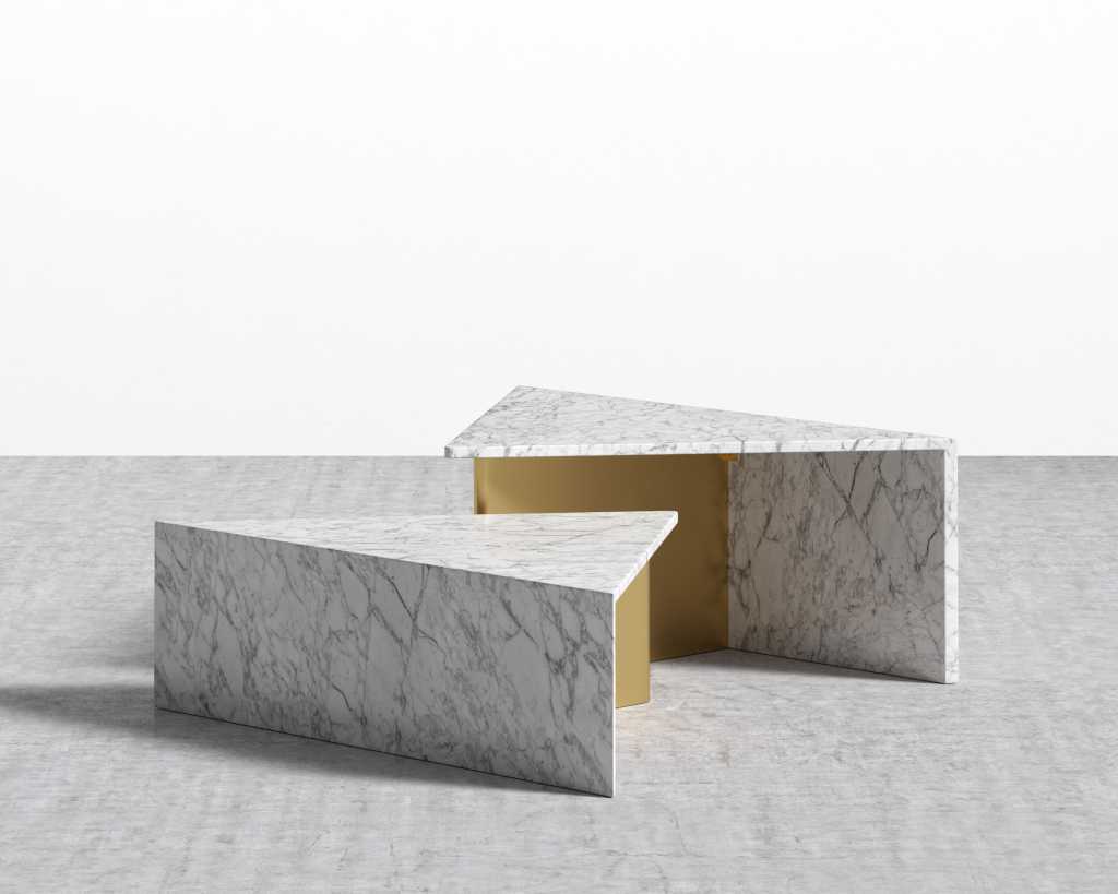 Modern design garden furniture coffee table patio furniture end table with marble