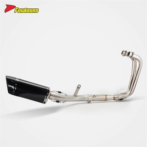 Système d'échappement complet pour moto, <span class=keywords><strong>prix</strong></span> de gros Forsound Factory, en acier inoxydable, avec tuyau intermédiaire avant et silencieux en carbone pour <span class=keywords><strong>Yamaha</strong></span> <span class=keywords><strong>R3</strong></span> - Product Image 3