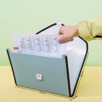 Carpeta de Archivos Expandible Tipo Acordeón, Organizador de Documentos A4, Carpeta con 13 Compartimentos