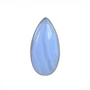 Bague en argent sterling 925 avec agate bleue en dentelle, sertie clos, tendance, chrétienne, faite à la main, bijoux fins anciens certifiés pour mariage - Product Image 1