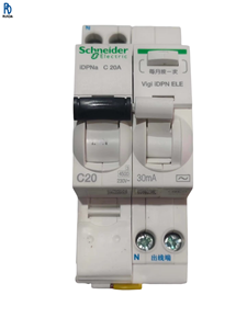 Disjoncteur différentiel IDPNA 1P+N C20+ELE IC65N avec protection contre les surcharges et les fuites, disjoncteur miniature - Product Image 1