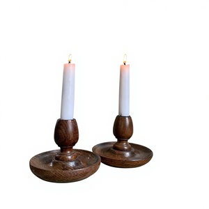 Handcrafted Wooden <b>Candle</b> <b>Holder</b> Set of 3 Minimalist Wooden <b>Candle</b> Stand Rustic Tabletop Wooden <b>Candle</b> <b>Holder</b> - Product Image 1