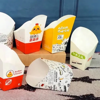 Mini récipient à frites frites frites et ketchup jetable Cuppotato chips emballage boîte en carton