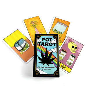 78 Carte dei Tarocchi Personalizzate a Tema Cannabis con Arte Colorata, Adatte per <span class=keywords><strong>Lettura</strong></span> Casual e Divinazione - Product Image 1