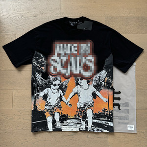 เสื้อยืดกราฟิกสไตล์วินเทจสำหรับผู้ชาย แฟชั่นแนวสตรีท ทรงหลวม - Product Image 5