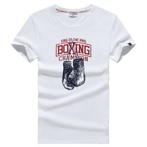Summer New <span class=keywords><strong>T</strong></span>-<span class=keywords><strong>shirt</strong></span> <span class=keywords><strong>Boxing</strong></span> Print Fashion Casual Men's Short Sleeve - Product Image 2