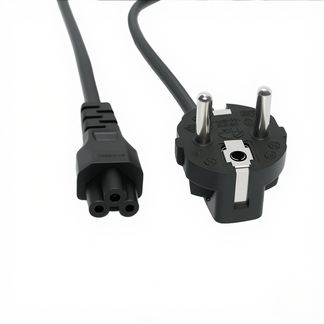 Professional EU Plug C5 Power Cord 250V AC Cable for Laptop Notebook Monitor and Office Electronic Devices