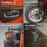 Véhicule Électrique Chinois à Trois Roues Fermé pour 3 Passagers, Tuk Tuk Baja j TVS King Minibus