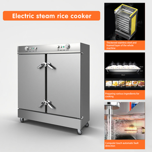 Vaporera Eléctrica Comercial de 220V con Puerta Individual, Máquina de Cocina a Vapor de Acero Inoxidable para Arroz, Verduras y Bollos en la Cocina - Product Image 2