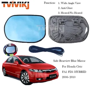TVYVIKJ Seitlicher Rückspiegel Blaue Glas linse für HONDA CIVIC FA1 <span class=keywords><strong>FD1</strong></span> HYBRID 2006 2007-2011 Weitwinkel ansicht Blends chutz - Product Image 2