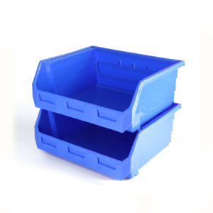 Powerking Qingdao Fábrica Venda Reciclável Nestable Empilhável Organizadores De Plástico Pendurado Armazenamento Bin para Peças Pequenas Preço Baixo - Product Image 4