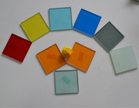 3 + 3mm 4 + 4mm 5 + 5mm 6 + 6mm Verre feuilleté coloré teinté rouge bleu jaune pour escalier usage industriel pour salle de bain extérieure