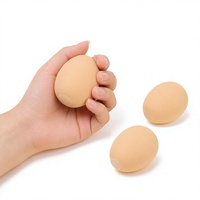 Balle anti-stress en forme d'œuf, souple en TPR, jouet de décompression mignon, cadeau promotionnel, vente en gros, unisexe, à partir de 14 ans