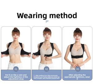 Corrector de Postura Ajustable, Soporte de Pecho <span class=keywords><strong>Sin</strong></span> Costuras, Sujetador Push-Up Transpirable, Soporte Lumbar Anticurvatura - Product Image 4