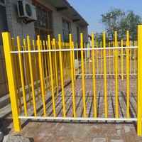 厂家直销玻璃钢围栏工业圆管玻璃钢伸缩围栏隔离护栏