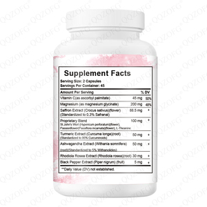 Zafferano + capsule 10-in-1 con estratto di zafferano, vitamina C, magnesio, curcuma e KSM-66 Ashwagandha per il supporto di umore ed energia - Product Image 2