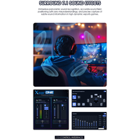 Casque de jeu JINMS V9 Pro avec logo personnalisé OEM ODM, son surround virtuel 7.1, 4 modes, casque de jeu FPS avec microphone détachable