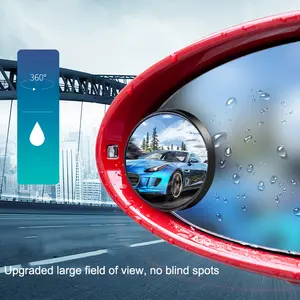 HD Glas 360 Grad Drehung einstellbar 2 Stück Weitwinkel Auto Seite toten Winkel Spiegel